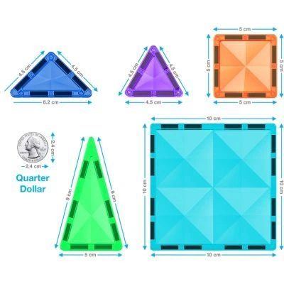 Конструктор Picasso магнітний Tiles Mini Diamond Series Set 100 деталей (817338022327) - Фото 3 Конструктор Picasso магнітний Tiles Mini Diamond Series Set 100 деталей (817338022327) - зображення 3