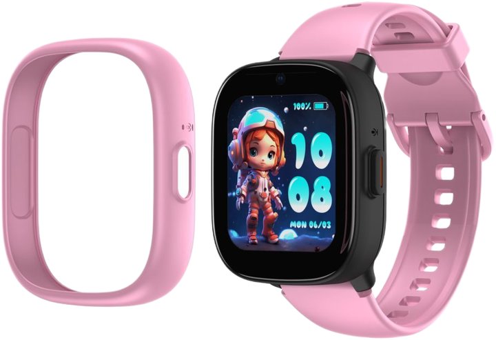 Smartwatch dla dzieci Lagenio 4G Kids Watch K3 Pink (6978636410002) - obraz 5