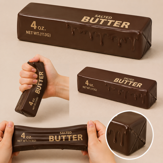 Сквиш Шоколадное Масло 11 см мягкий сквиш Butter с приятным ароматом Squishy Butter - Фото 3 Сквиш Шоколадное Масло 11 см мягкий сквиш Butter с приятным ароматом Squishy Butter - изображение 3