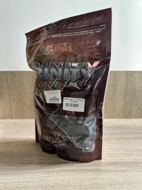 Бойли Trinity Baits варені African Fly 18 мм 1 кг - Фото 1 Бойли Trinity Baits варені African Fly 18 мм 1 кг - изображение 1