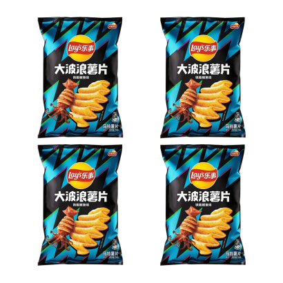 Набор Чипсы 4шт Lay's Азиатские Grilled Squid Flavor со Вкусом Жареного Кальмара 70g - Фото 1 Набор Чипсы 4шт Lay's Азиатские Grilled Squid Flavor со Вкусом Жареного Кальмара 70g - изображение 1
