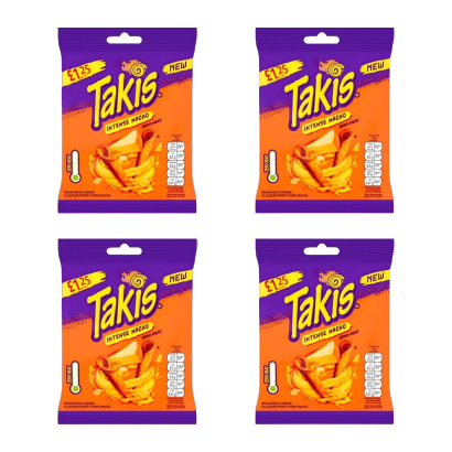 Набор Кранчи 4шт Takis Intense Nacho Seasoned Cheese 100g - Фото 1 Набор Кранчи 4шт Takis Intense Nacho Seasoned Cheese 100g - изображение 1