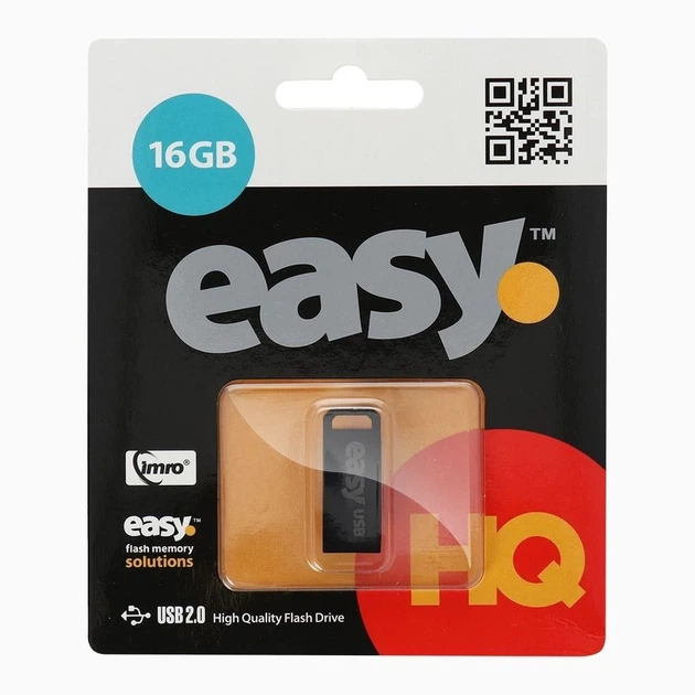 USB Flash Drive Imro Easy 16GB USB2.0 (5902768015126) - Фото 1 USB Flash Drive Imro Easy 16GB USB2.0 (5902768015126) - зображення 1