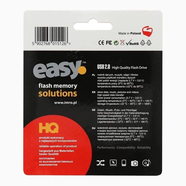 USB Flash Drive Imro Easy 16GB USB2.0 (5902768015126) - Фото 2 USB Flash Drive Imro Easy 16GB USB2.0 (5902768015126) - зображення 2