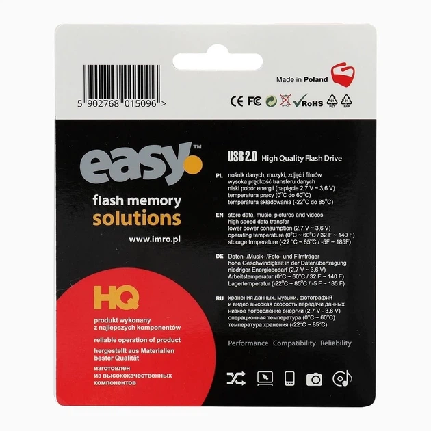 USB Flash Drive Imro Easy 64GB USB2.0 (5902768015096) - Фото 2 USB Flash Drive Imro Easy 64GB USB2.0 (5902768015096) - изображение 2