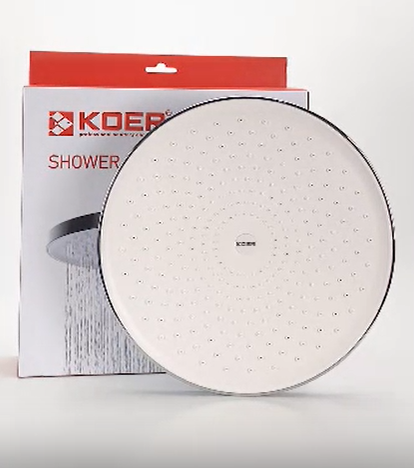 Лейка для душа потолочная Koer KP-0413-01-OH 250 мм (цвет хром) большая 25 см (KR5417) - изображение 8