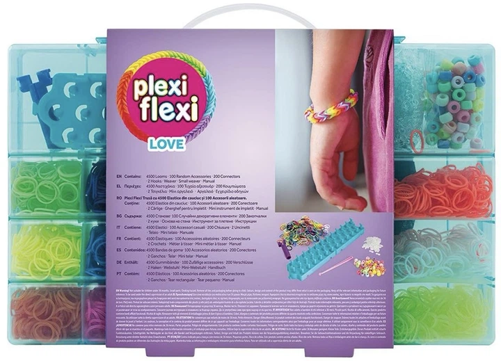 Zestaw kreatywny w walizce AS Company Plexi Flexi Love Duża walizka z gumkami (1080-25575) (5203068255756) - obraz 5