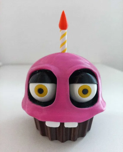 Фігурка Кекс Чики фнаф FNAF Mr Cupcake колекційна модель 3D друк пластик 140 мм - зображення 2