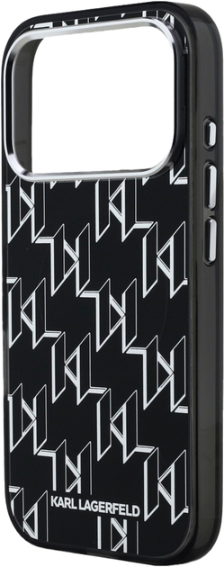 Etui Karl Lagerfeld IML KL Monogram MagSafe do Apple iPhone 17 Pro Black (3666339505813) - obraz 6