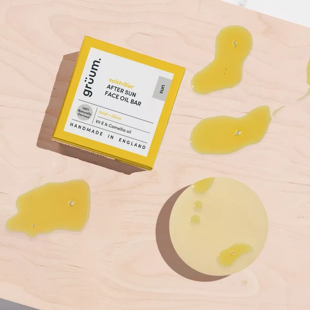 Олія мило для обличчя після засмаги Gruum Solstraler after sun face oil bar 35g - Фото 2 Олія мило для обличчя після засмаги Gruum Solstraler after sun face oil bar 35g - зображення 2