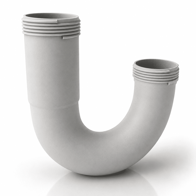 U-образный корпус сифона Kronoplast резьбовой Ø40 мм гидрозатвор DS3013PP07 - изображение 3