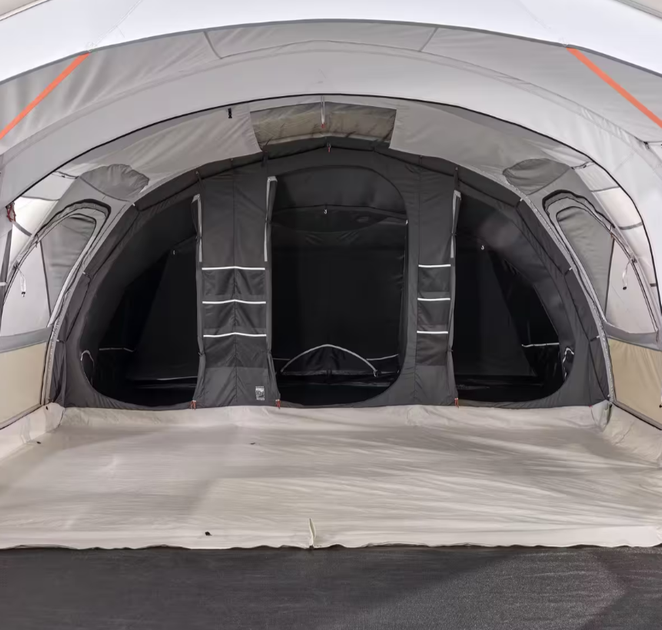 Надувная Туристическая Палатка с Тамбуром QUECHUA Air Seconds 6.3 F&B 6 Person XXL Шестиместная Трехкомнатная Водонепроницаемая - изображение 7