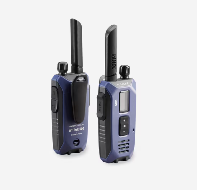 2шт Рация Forclaz WT 500 на 10 км Гарнитура USB зарядка 8 Каналов и 121 Закодированный Подканалов - изображение 2