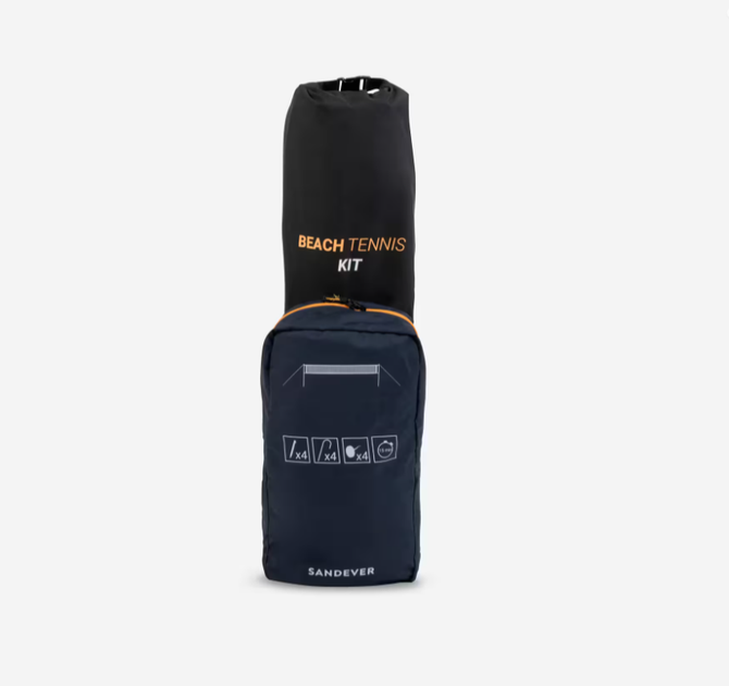 Набор Сетка Стойка для Пляжного Тенниса Sandever BTK 500 R (Высота 1.8 м, Ширина 8 м) для Песка или Травы - изображение 6