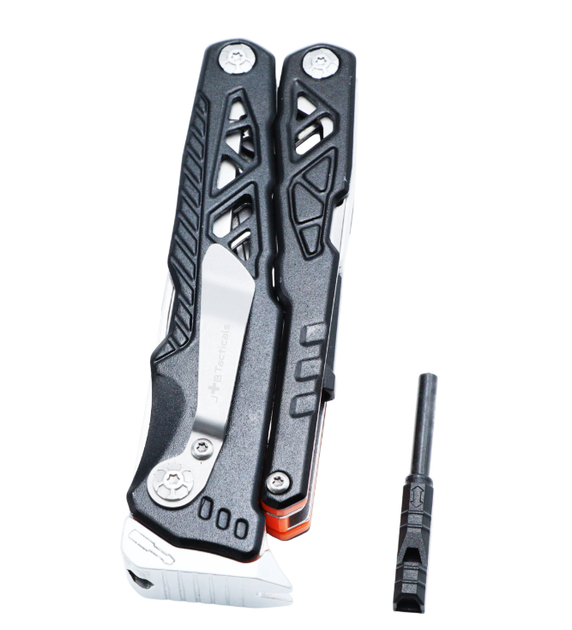Мультитул JB Tacticals JB-09 17в1 Черный Нож Плоскогубцы Разжигатель Чехол - изображение 7