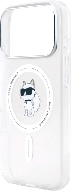 Etui Karl Lagerfeld IML Choupette MagSafe do Apple iPhone 17 Pro Transparent (3666339556440) - obraz 6