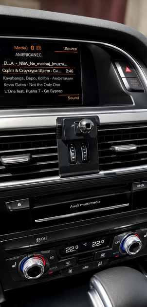 Держатель телефона для Audi Q5 (Комлект: основа для панели Audi Q5 + держатель Basic Holder). - Фото 3 Держатель телефона для Audi Q5 (Комлект: основа для панели Audi Q5 + держатель Basic Holder). - изображение 3