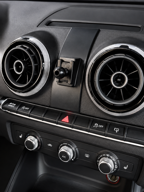 Держатель телефона для Audi A3 2014-2020 (Комлект: основа для панели Audi A3 + держатель HOCO). - изображение 4