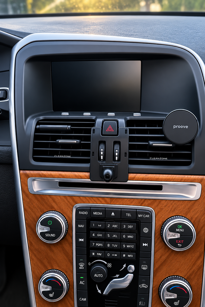 Держатель телефона для Volvo XC60 2009-2017 (Комлект: основа для панели Volvo XC60 + держатель телефона Хром). - Фото 5 Держатель телефона для Volvo XC60 2009-2017 (Комлект: основа для панели Volvo XC60 + держатель телефона Хром). - изображение 5