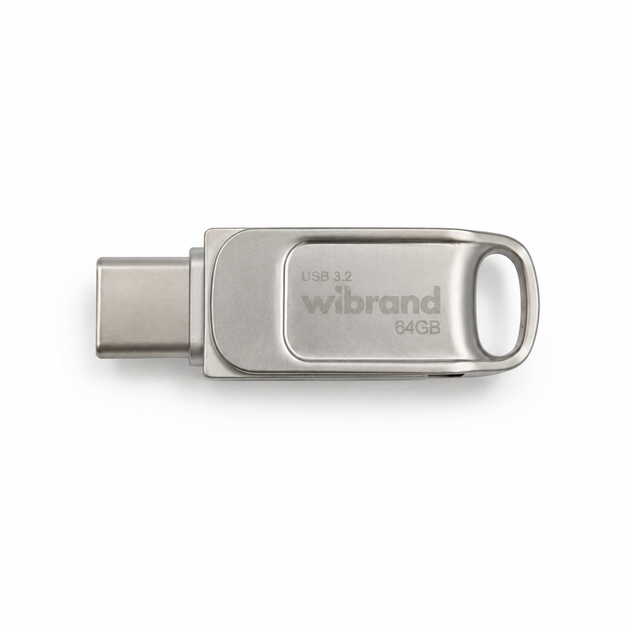 Флеш-накопитель Wibrand USB 3.2 Gen1 Bee 64GB USB Type-A/USB Type-C Silver - Фото 1 Флеш-накопитель Wibrand USB 3.2 Gen1 Bee 64GB USB Type-A/USB Type-C Silver - изображение 1