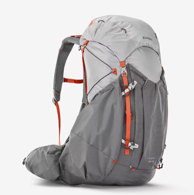 Жіночий Туристичний Рюкзак для Трекінгу SIMOND MT900 (45л + 10л) 65 x 35 x 30см з Дощовиком Сірий - Фото 1 Жіночий Туристичний Рюкзак для Трекінгу SIMOND MT900 (45л + 10л) 65 x 35 x 30см з Дощовиком Сірий - зображення 1