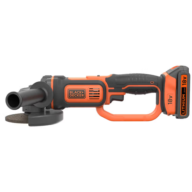 Аккумуляторная угловая шлифмашина BLACK+DECKER BCG720M1 : с АКБ 18В 4Аh, диск125 мм (BCG720M1) - изображение 2