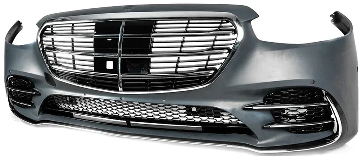 Передний бампер AMG-Line для Mercedes S-сlass W223 - изображение 4