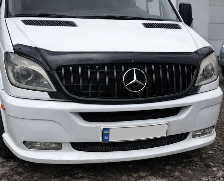 Передня решітка радіатора GT Panamericana Black для Mercedes Sprinter W906 2006-2018 рр - зображення 2