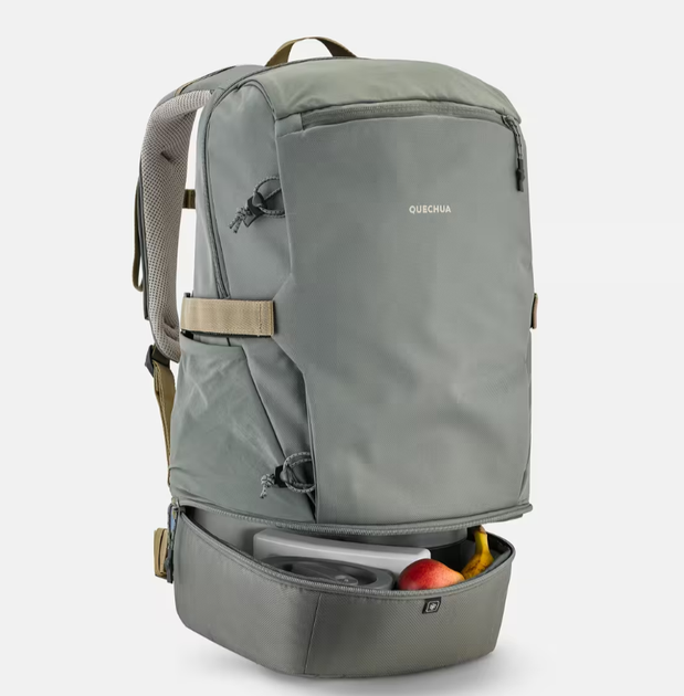 Туристичний Рюкзак QUECHUA Arpenaz NH500 30л 50 х 28 х 20 см Хакі Сумісні з Питною Системою - зображення 4