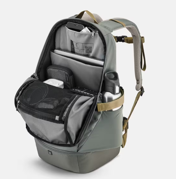 Туристичний Рюкзак QUECHUA Arpenaz NH500 30л 50 х 28 х 20 см Хакі Сумісні з Питною Системою - зображення 5