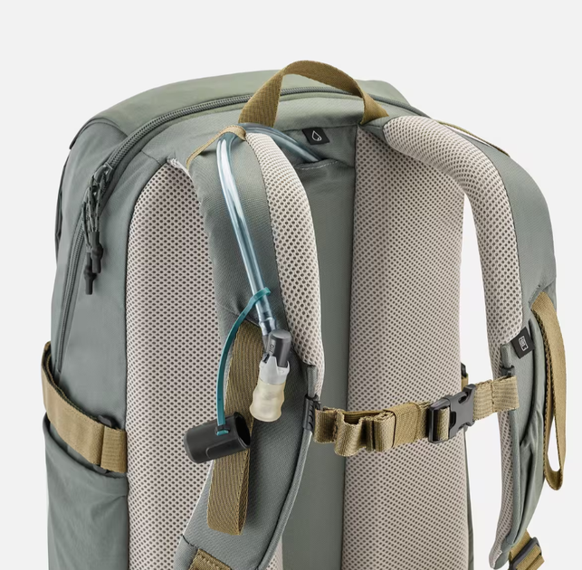 Туристичний Рюкзак QUECHUA Arpenaz NH500 30л 50 х 28 х 20 см Хакі Сумісні з Питною Системою - зображення 9