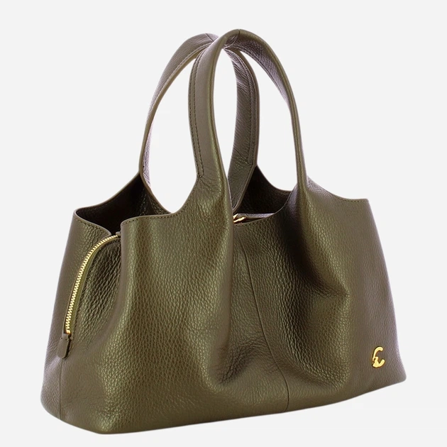 Torba damska skórzana Coccinelle E1VOF180101-W25 Khaki (800070363580) - obraz 3