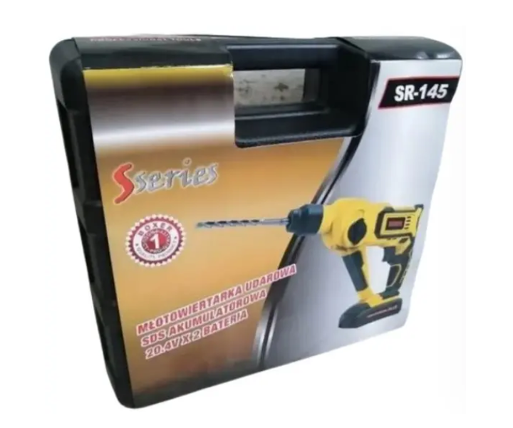 Акумуляторний перфоратор BOXER SR145 SDS Plus 20,4 В 2 акумулятори 3,0 А·год 1 Дж 2 режими свердління та ударне свердління з патроном SDS Plus зарядним пристроєм набором свердел біт і кейсом - зображення 6