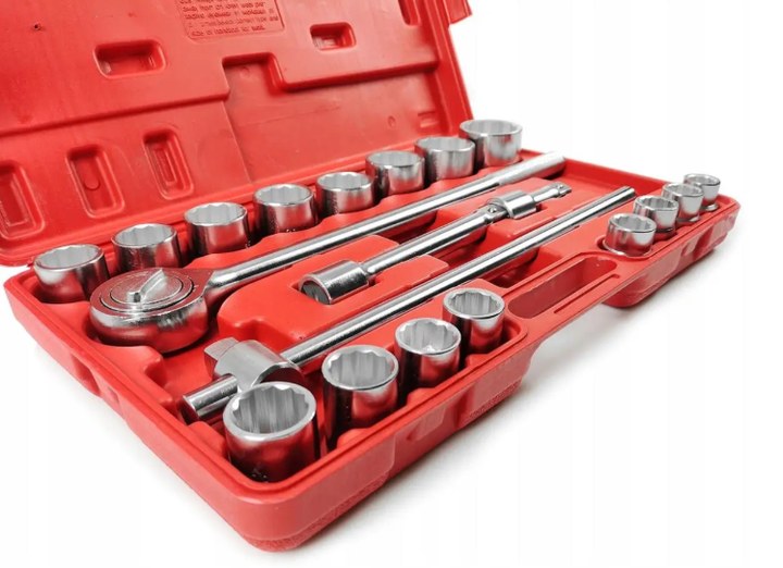 Набор торцевых головок BOXER BX283 21 предмет 3/4 дюйма 19–50 мм 6 граней в кейсе для грузовых автомобилей и спецтехники - изображение 10