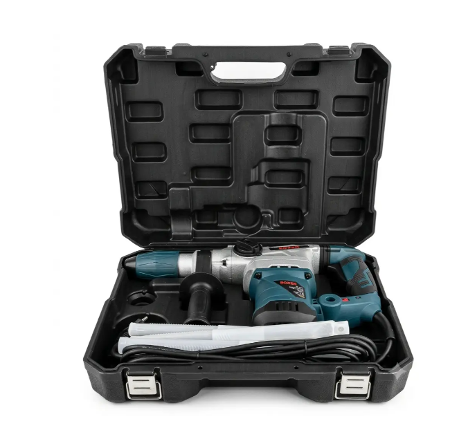 Перфоратор BOXER BX-163 SDS Plus 2950 Вт 5.5 Дж із трьома режимами роботи та комплектом бурів і зубил у кейсі - Фото 11 Перфоратор BOXER BX-163 SDS Plus 2950 Вт 5.5 Дж із трьома режимами роботи та комплектом бурів і зубил у кейсі - зображення 11