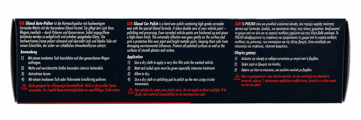 Поліроль для кузова з карнаубським воском GLANOL Car Polish with Carnauba Wax 150 мл. - зображення 3