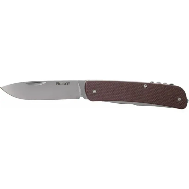 Багатофункціональний ніж Ruike Criterion L32, (8.5 см) 12C27 / G10 коричневий, 13 інстр. - изображение 3