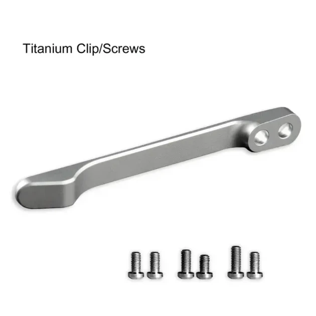 Кліпса кишенькова титанова Civivi T001C з титановими гвинтами - зображення 2