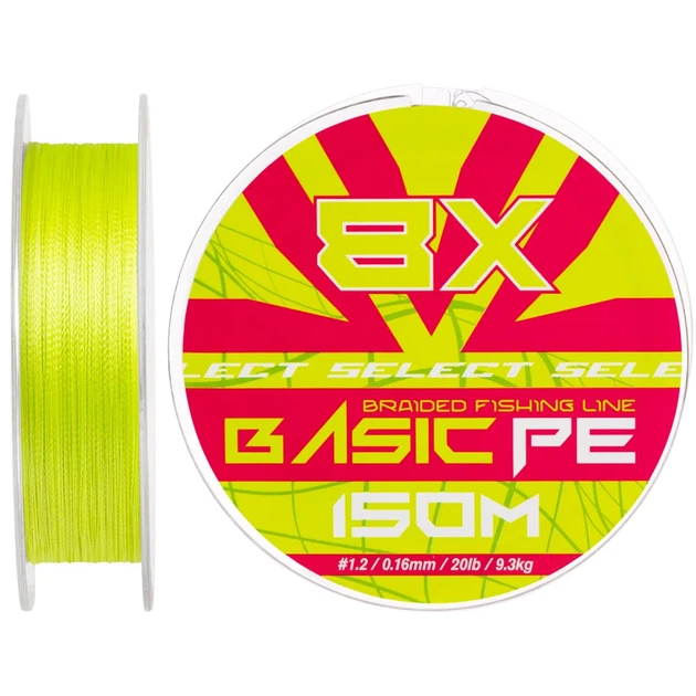 Шнур Select Basic PE 8X Light Green 150m #1.2/0.16mm 20lb/9.3kg - Фото 1 Шнур Select Basic PE 8X Light Green 150m #1.2/0.16mm 20lb/9.3kg - зображення 1