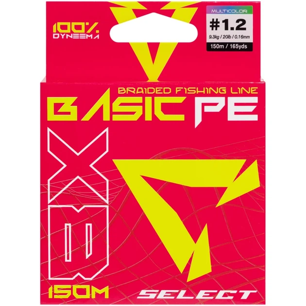 Шнур Select Basic PE 8X Multicolor 150m #1.2/0.16mm 20lb/9.3kg - изображение 2