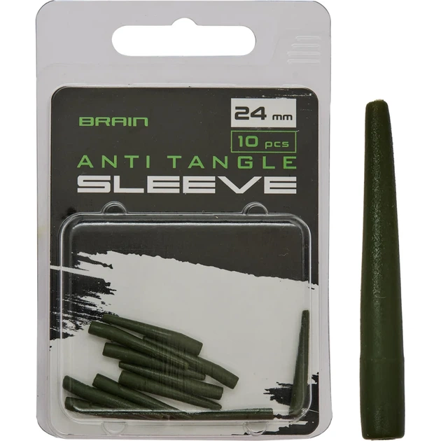 Противозакручиватель Brain Anti Tangle Sleeve 24mm (10 шт/уп) Green SGXA-904721 - Фото 1 Противозакручиватель Brain Anti Tangle Sleeve 24mm (10 шт/уп) Green SGXA-904721 - изображение 1