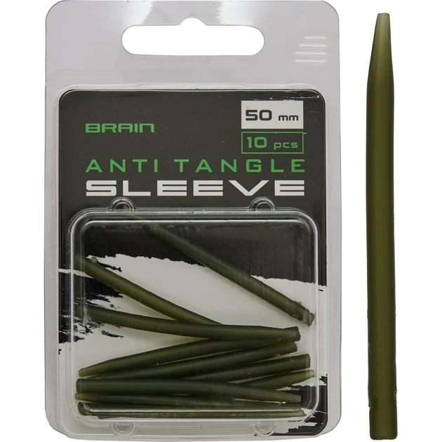 Протизакручувач Brain Anti Tangle Sleeve 50mm (10 шт/уп) Green SGXA-CA15 - Фото 1 Протизакручувач Brain Anti Tangle Sleeve 50mm (10 шт/уп) Green SGXA-CA15 - зображення 1