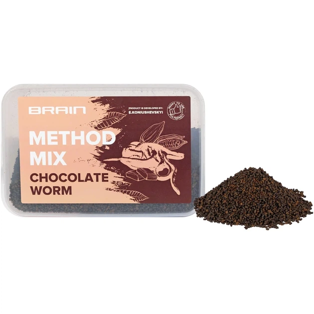 Метод Мікс Brain Chocolate Worm (Шоколадний хробак) 400g - Фото 1 Метод Мікс Brain Chocolate Worm (Шоколадний хробак) 400g - зображення 1
