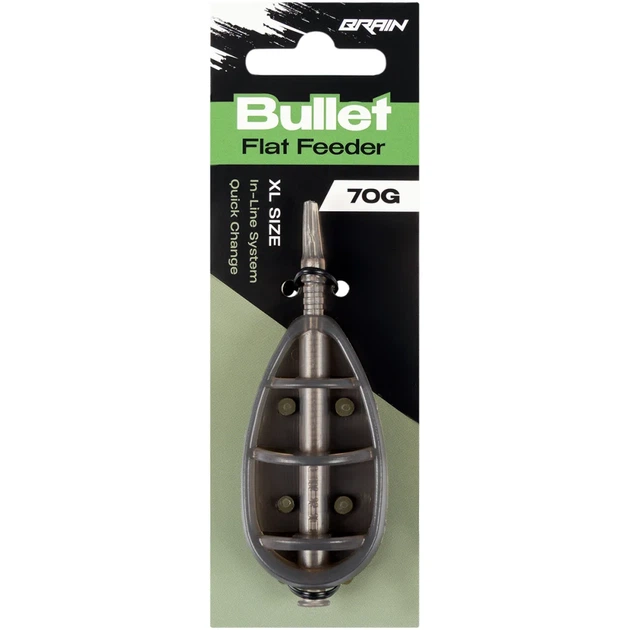 Годівниця Brain Bullet Flat Feeder XL 70g - Фото 2 Годівниця Brain Bullet Flat Feeder XL 70g - зображення 2