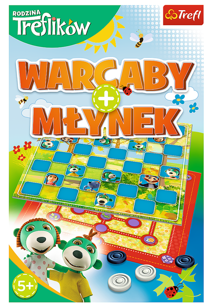Gra planszowa Trefl Rodzina Treflików Warcaby i Młynek (5900511019209) - obraz 2