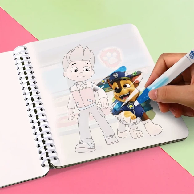 Раскраска "Paw Patrol" рисование водой комбинированная 8 страниц разные цвета - изображение 4