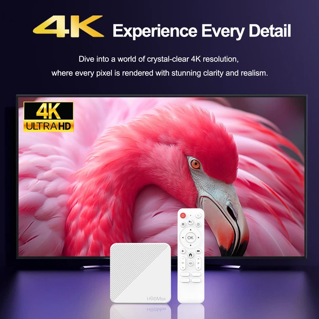 Настроенная Смарт ТВ приставка H96 Max 2/16 GB Android 14 Allwinner H313 с Bluetooth-пультом и голосовым поиском | 4K HDR медиаплеер на андроид | Smart TV Box | ТВ Бокс с WiFi 2.4 и 5ГГц + YouTube без рекламы | ТВ каналы | Фильмы и Сериалы - изображение 5