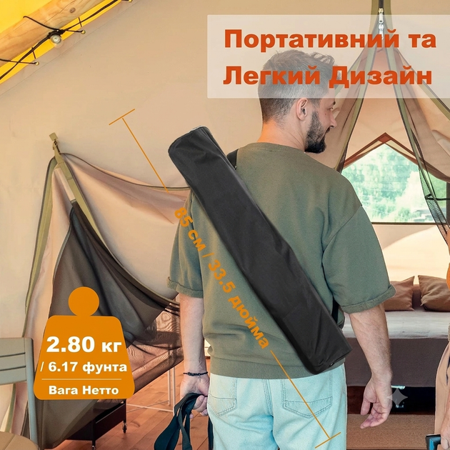 Портативний екран для проектора EXCELIMAGE 90 дюймів на штативі, 16:9, 4K Ultra HD, Full HD 1080P, складний проекційний екран для дому та вулиці - зображення 5