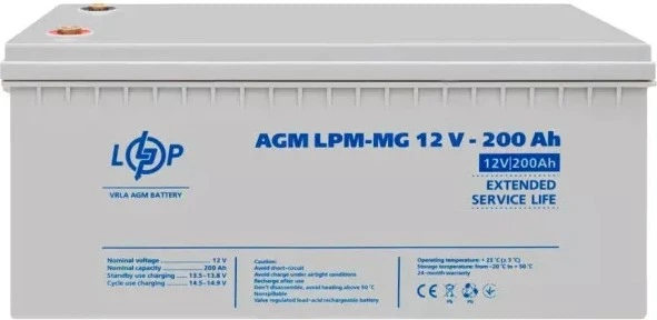 Аккумуляторная батарея LogicPower Мультигелевая LPM-MG 12V - 200 Ah (LP3875) - изображение 3