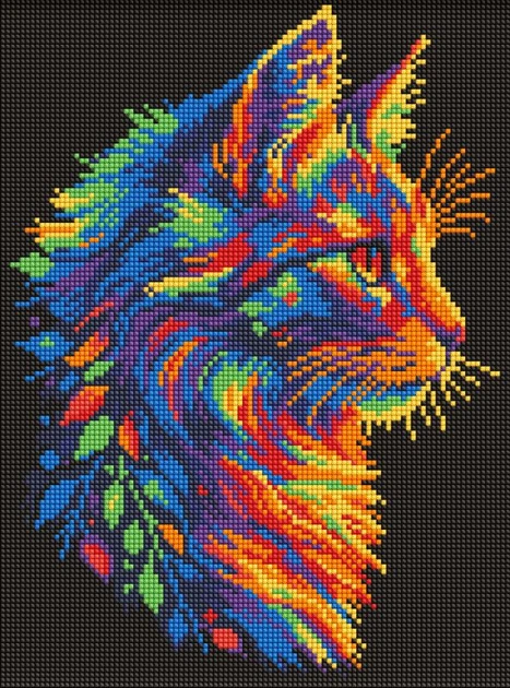 Алмазная мозаика Яркий котик ©art_selena_ua 30x40 AMO20074 Идейка - Фото 1 Алмазная мозаика Яркий котик ©art_selena_ua 30x40 AMO20074 Идейка - изображение 1
